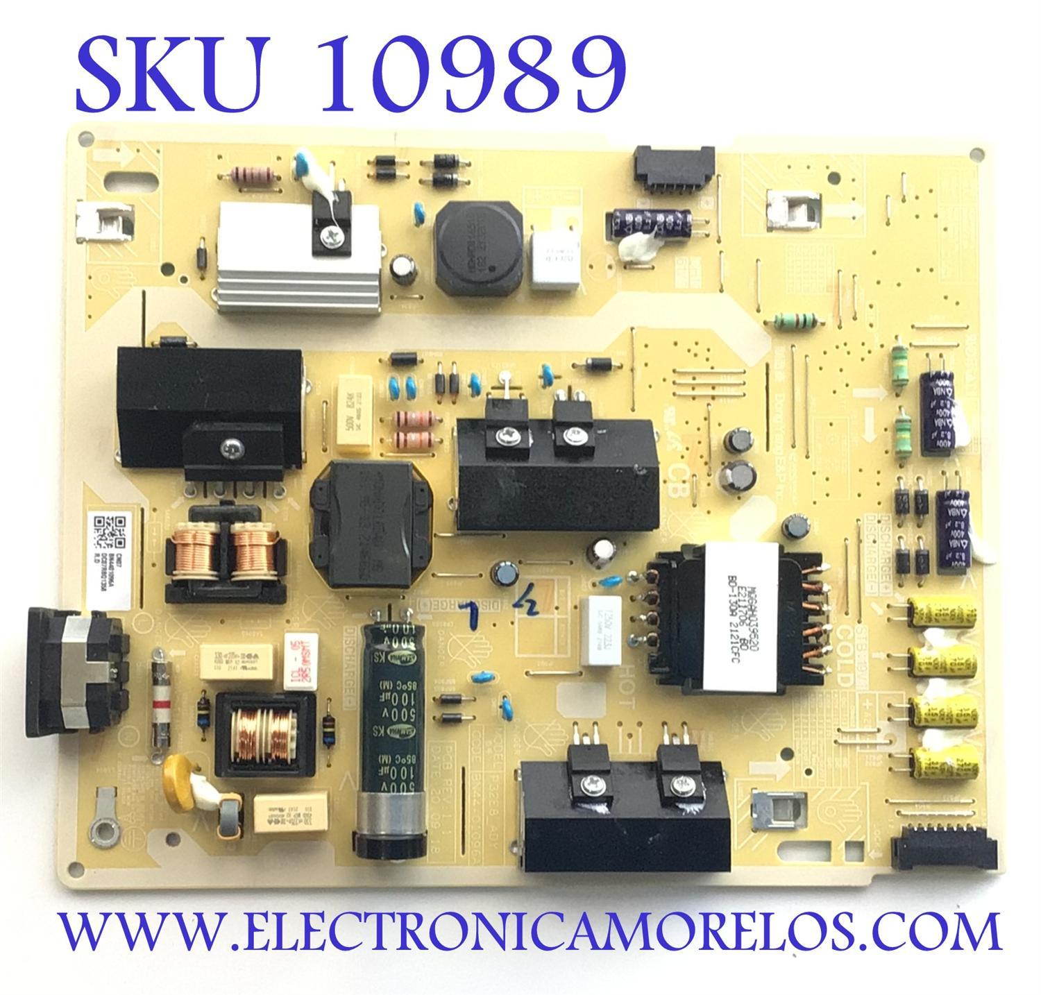 FUENTE DE PODER PARA MONITOR SAMSUNG / NUMERO DE PARTE BN4401096A / P32E8_ADY / BN44-01096A / PANEL CY-MA315HGCV2H / DISPLAY SN315GT01-1 VER.1.0 / MODELOS LS32AM702 / LS32AM702UNXZA XB02 / LS32BM702 / LS32BM702UNXGO / LS32BM703 / LS32BM703UNXZA